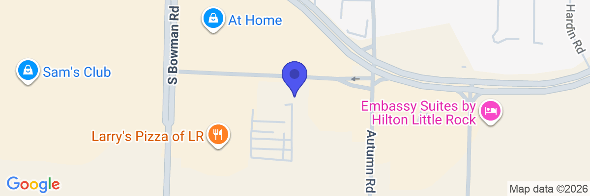 Map showing facility locations